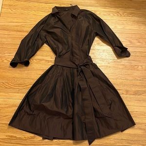 Hugo Boss Metallic Brown Wrap dress